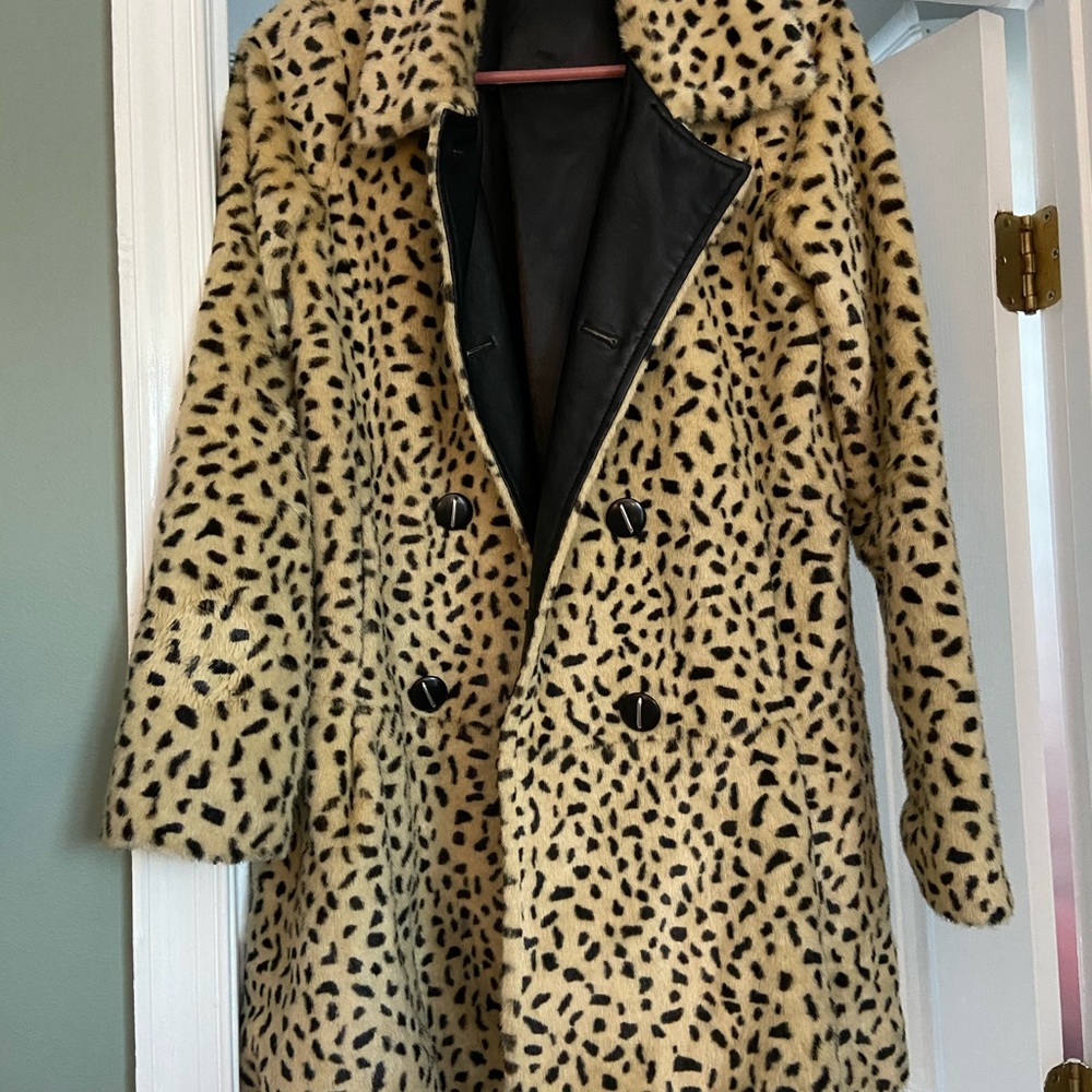 Free people leopard coat
